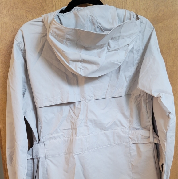 Columbia Rain Jacket, trench coat, Large, Tan, Beige - Picture 2 of 4